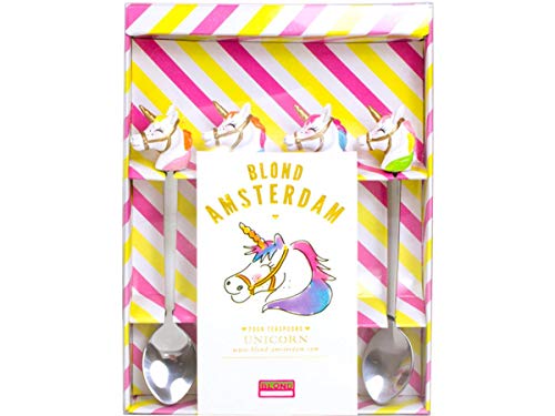 Blond Amsterdam - Made with Magic - Set mit 4 Teelöffeln Unicorn von Blond Amsterdam