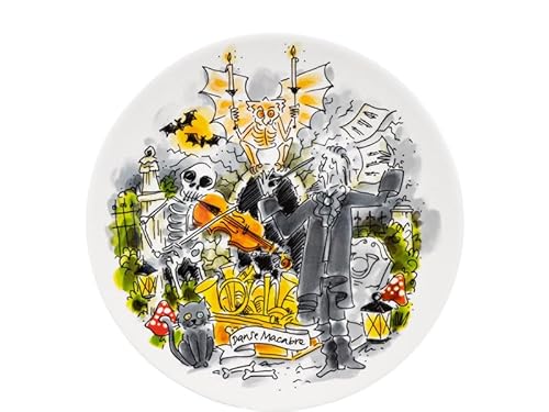 Blond Amsterdam Teller 22cm Danse Macabre Efteling Kollektion – Mystisches Design – Frühstücks- & Dessertteller – Geschenkidee von Blond Amsterdam