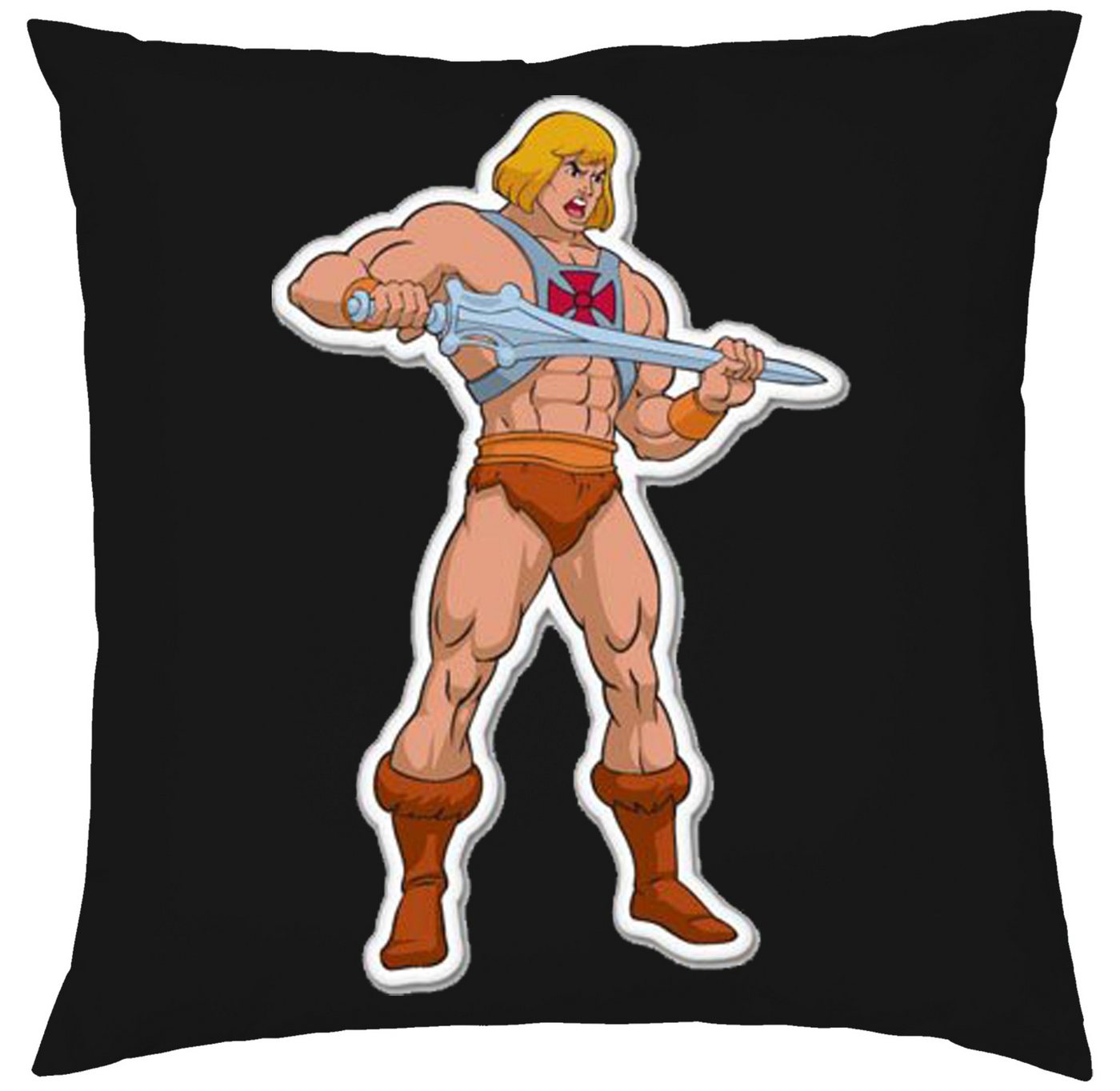 Blondie & Brownie Dekokissen He Man MotU Masters Universe Comic Cartoon, Kissen mit Füllung von Blondie & Brownie