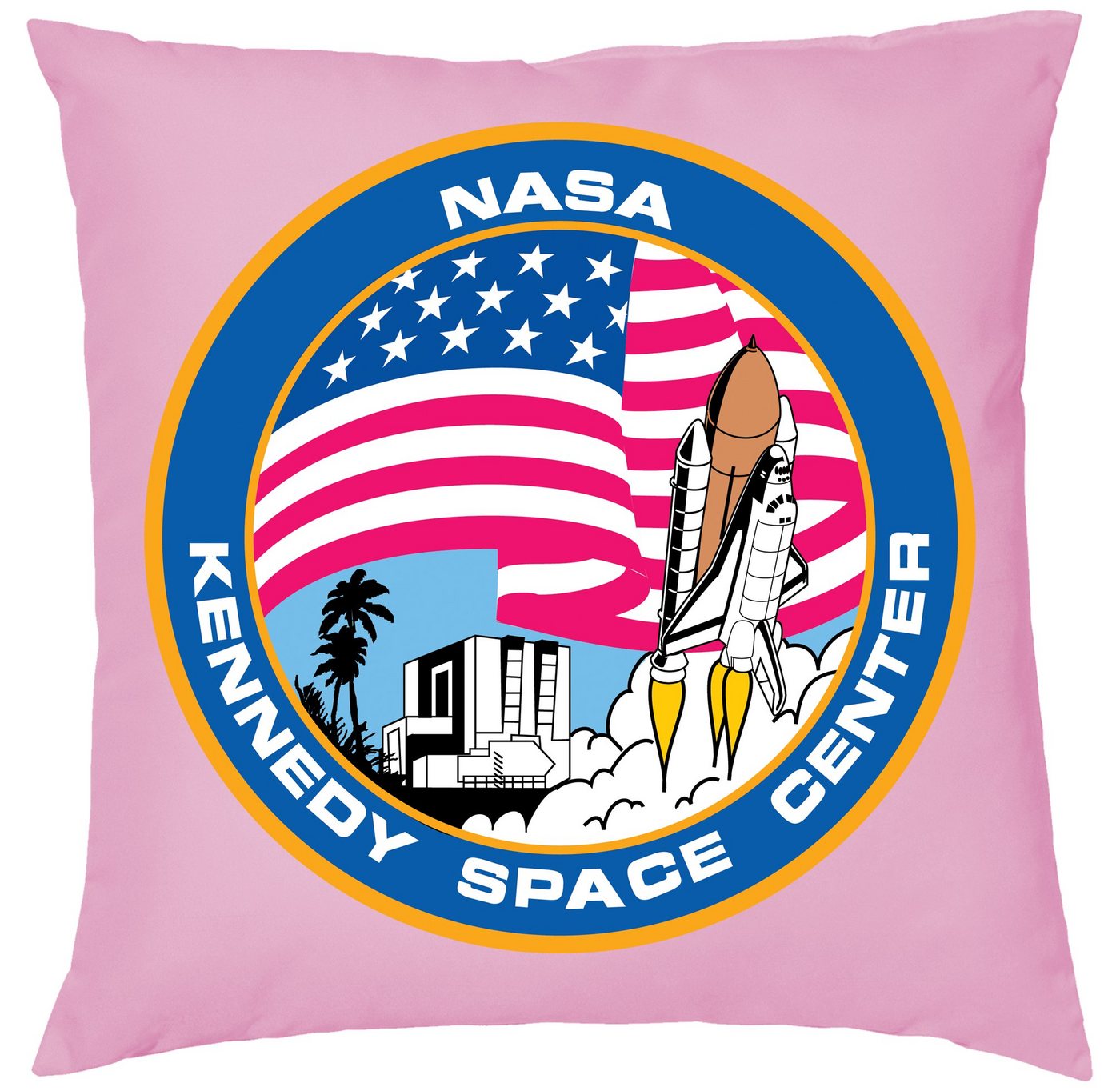 Blondie & Brownie Dekokissen NASA Kennedy Space Center Mission Elon Mars Mond, Kissen mit Füllung von Blondie & Brownie