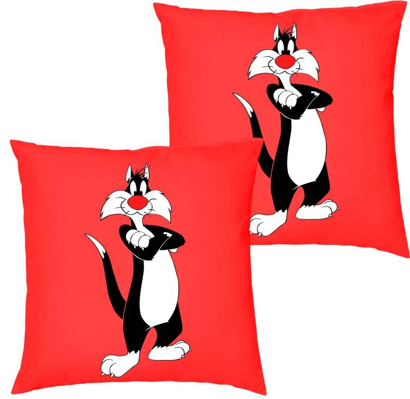 Blondie & Brownie Dekokissen Silvester Tweety Looney Cartoon Daffy Duck Blondie & Brownie Dekokissen Silvester Tweety Looney Cartoon Daffy Duck von Blondie & Brownie