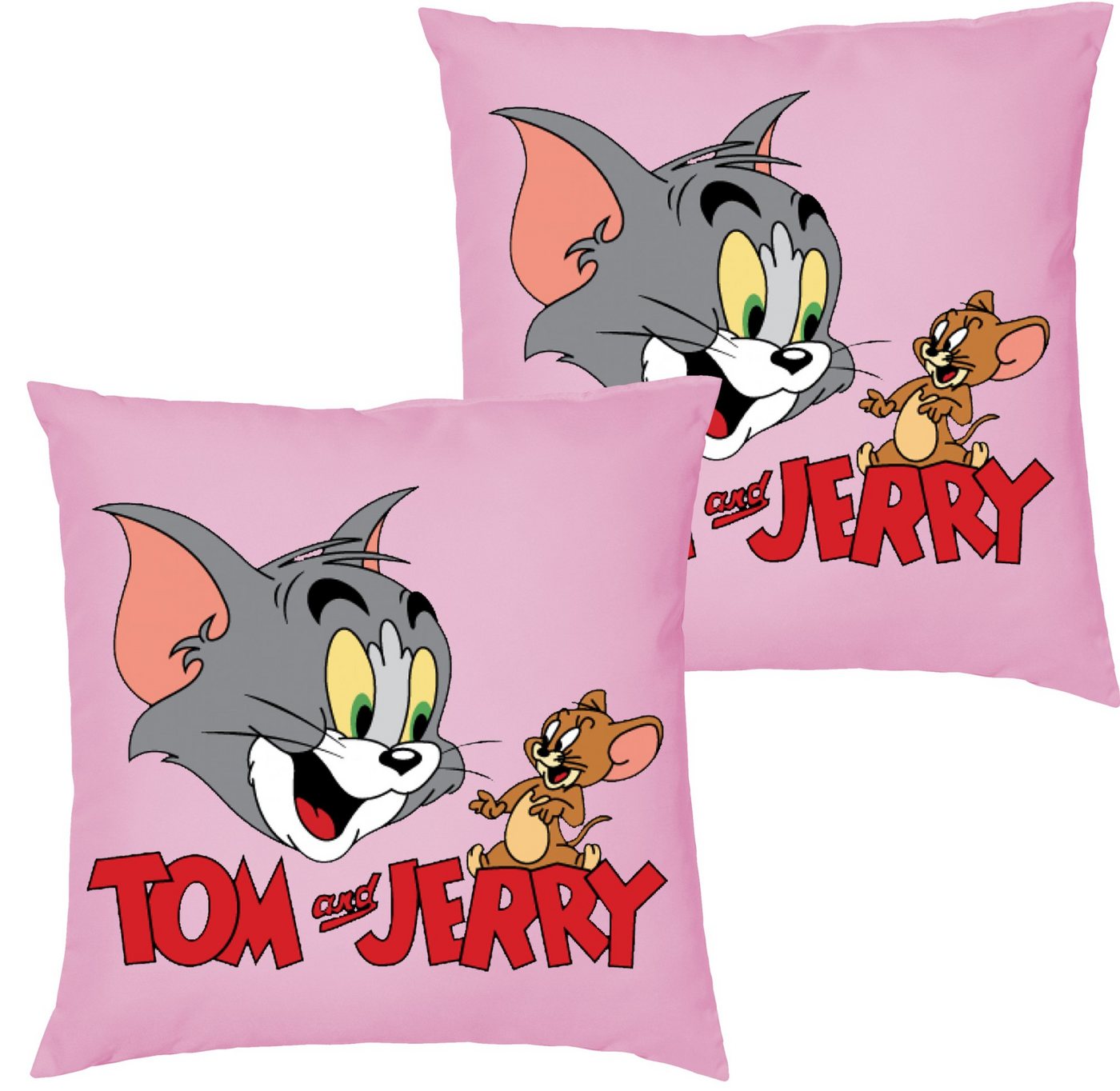 Blondie & Brownie Dekokissen Tom Jerry Cartoon Comic Käse Katze Maus Kissen mit Füllung von Blondie & Brownie