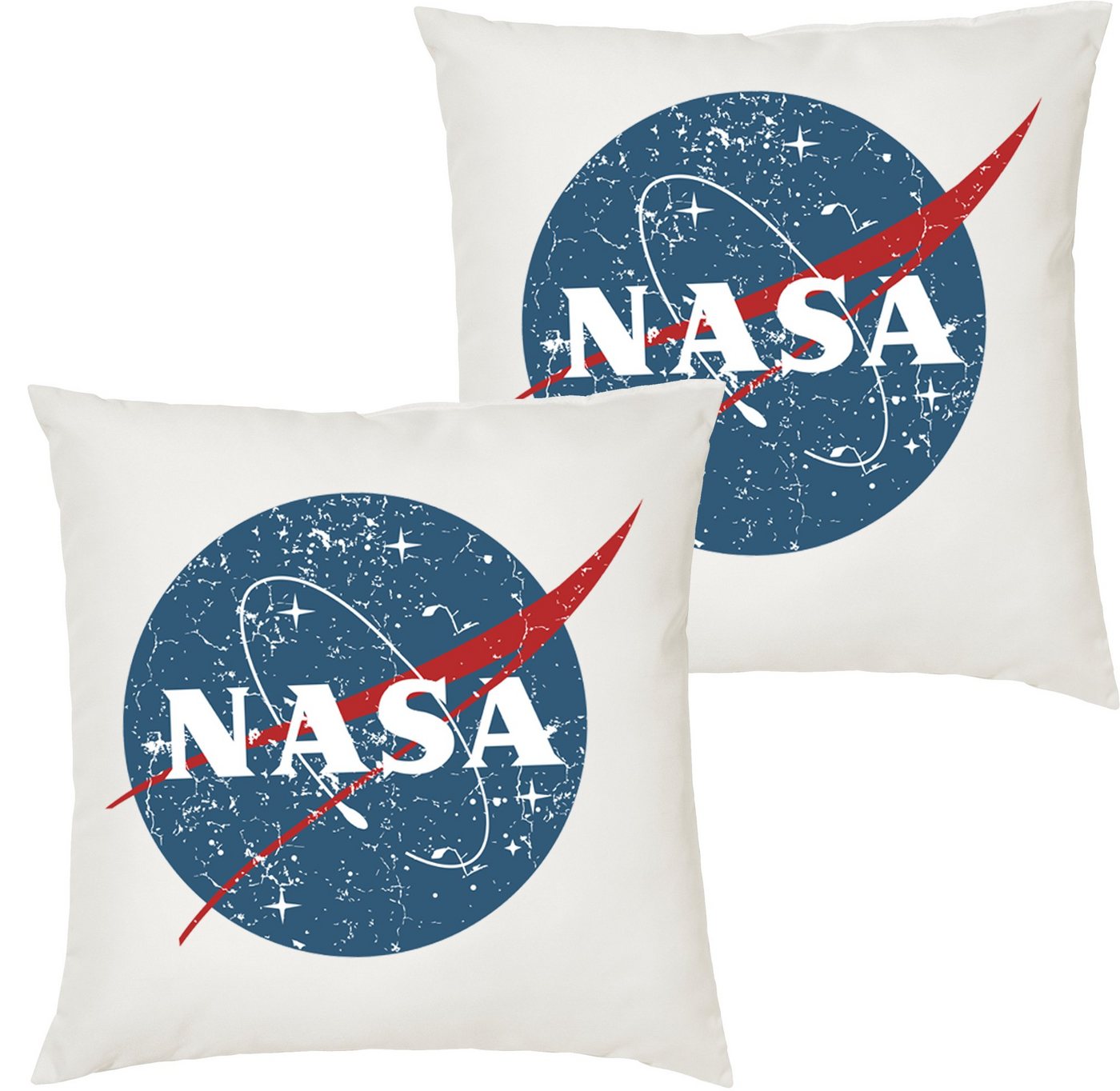 Blondie & Brownie Dekokissen Vintage Nase Astronaut Elon Mars Mond Mission Kissen mit Füllung von Blondie & Brownie