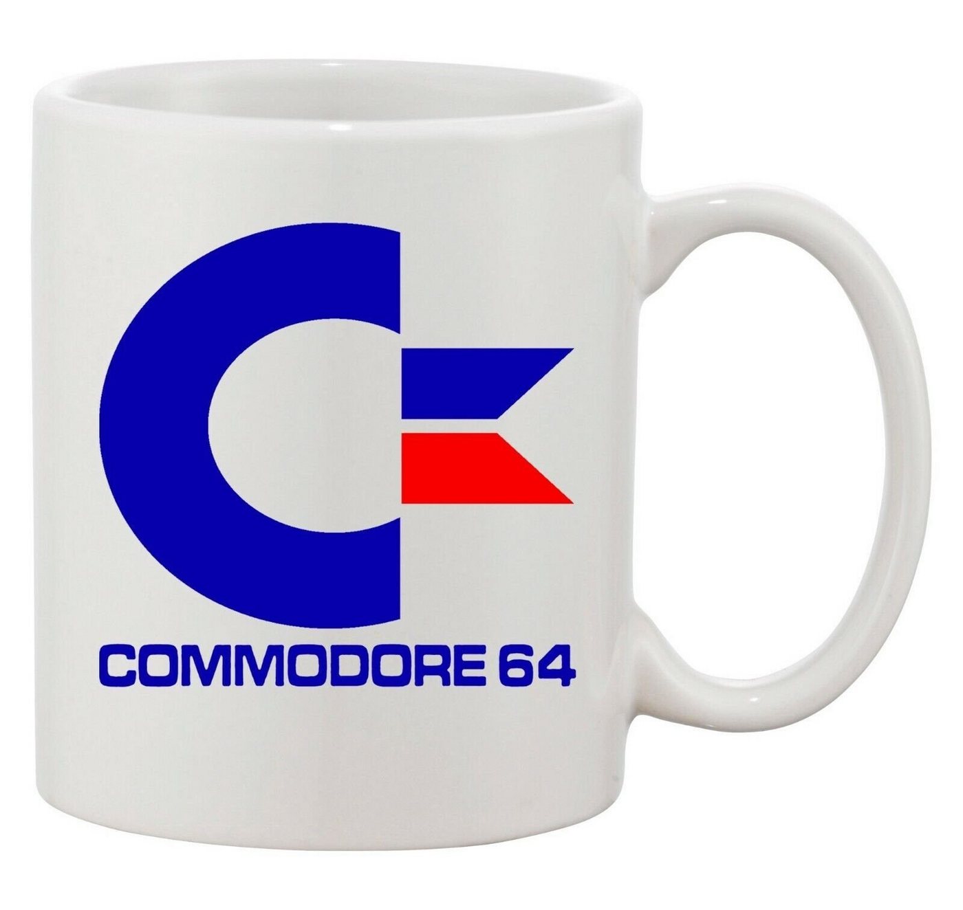 Blondie & Brownie Tasse Commodore 64 Konsole Amige Super Retro in Schwarz und Weiß, Keramik von Blondie & Brownie