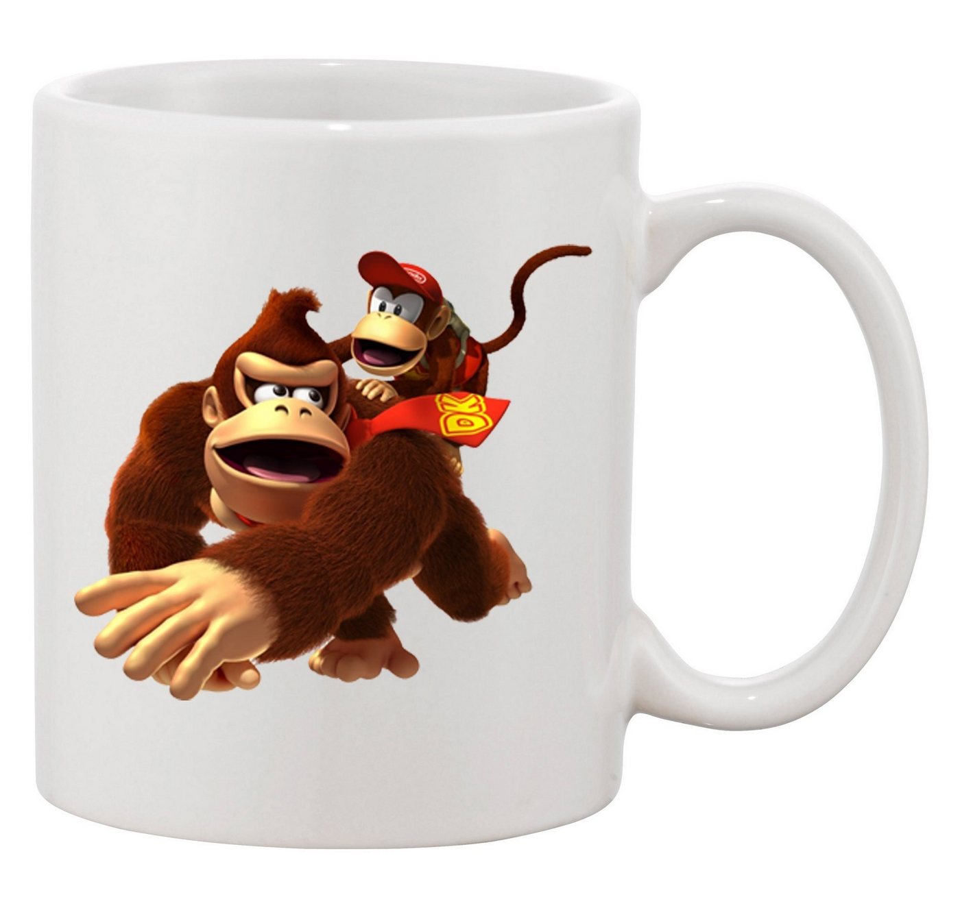 Blondie & Brownie Tasse Donkey Diddy Kong Spiele Konsole Super Retro, Keramik von Blondie & Brownie