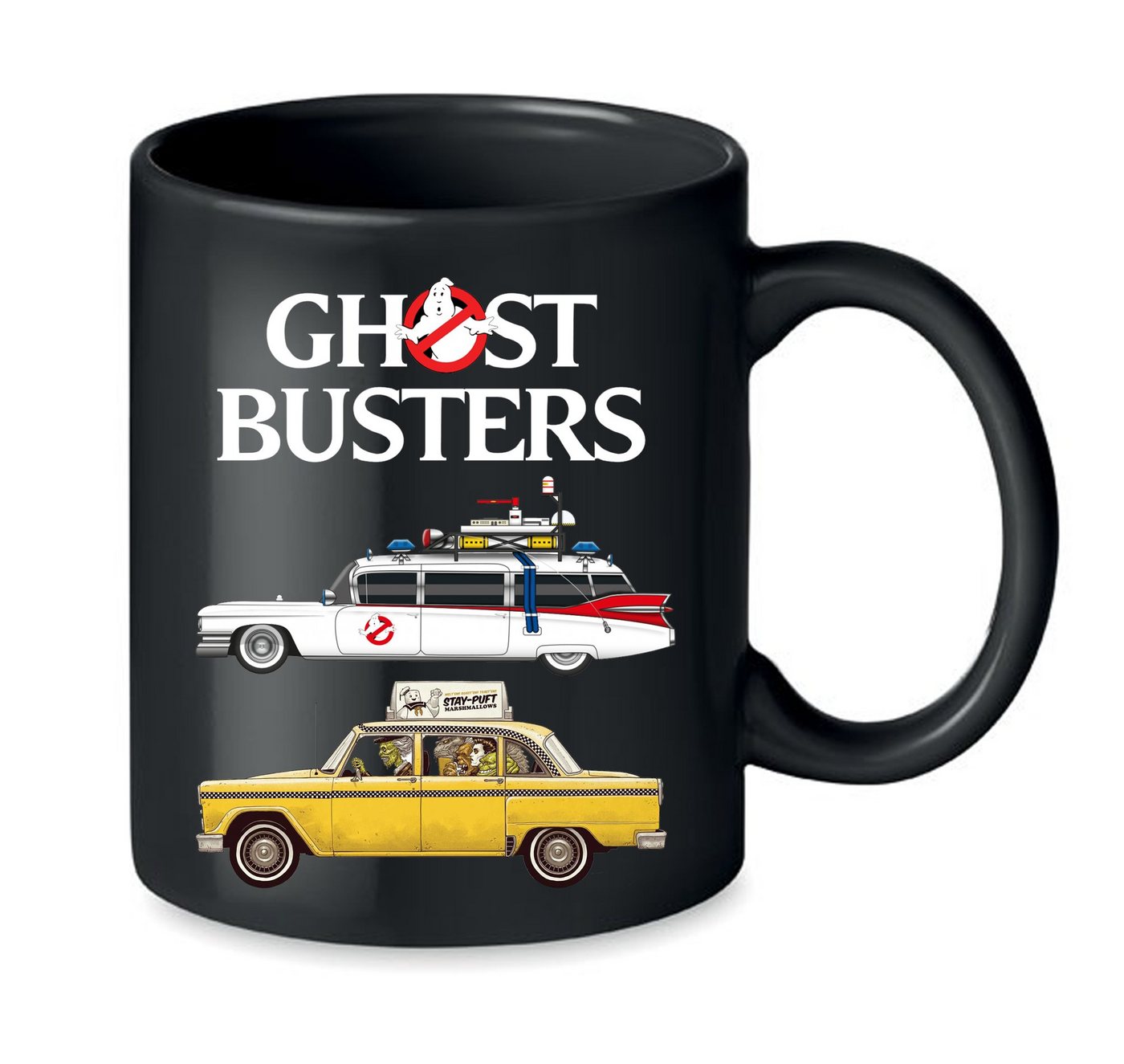 Blondie & Brownie Tasse Ghostbusters Cars Auto Geisterjäger Geister Film Ghost, Keramik von Blondie & Brownie