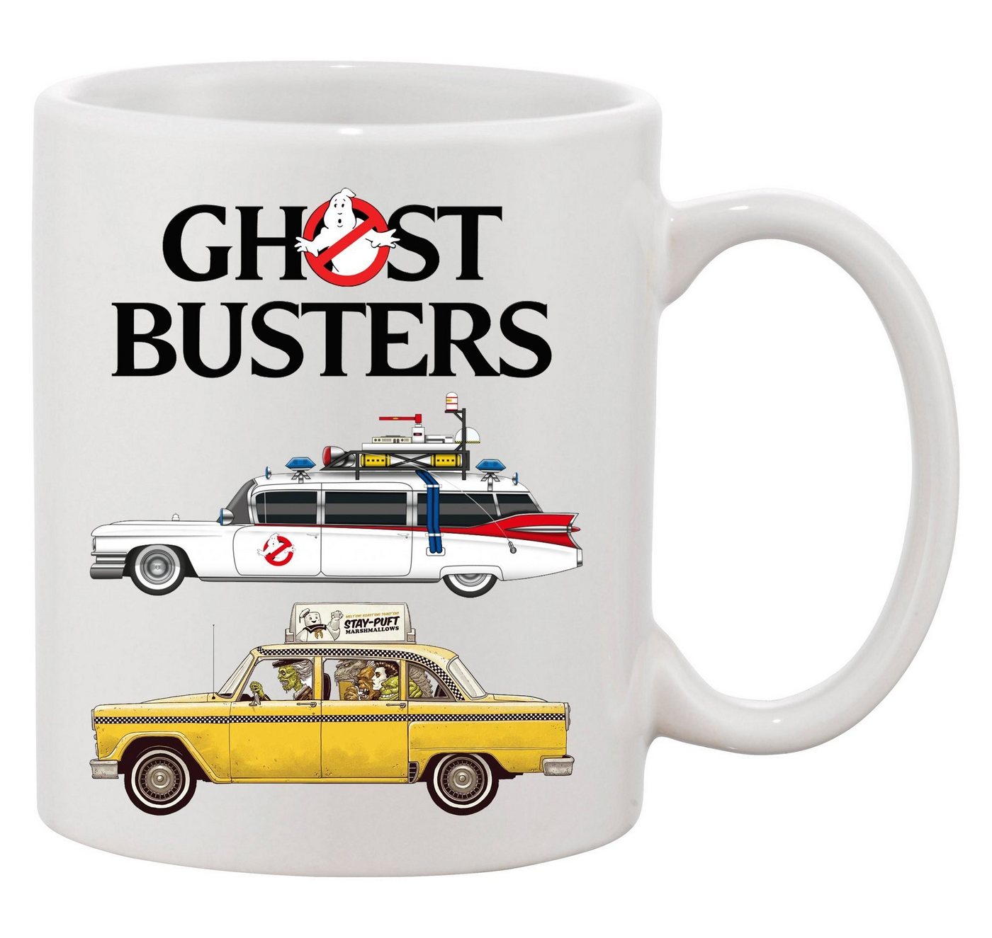 Blondie & Brownie Tasse Ghostbusters Cars Auto Geisterjäger Geister Film Ghost, Keramik von Blondie & Brownie