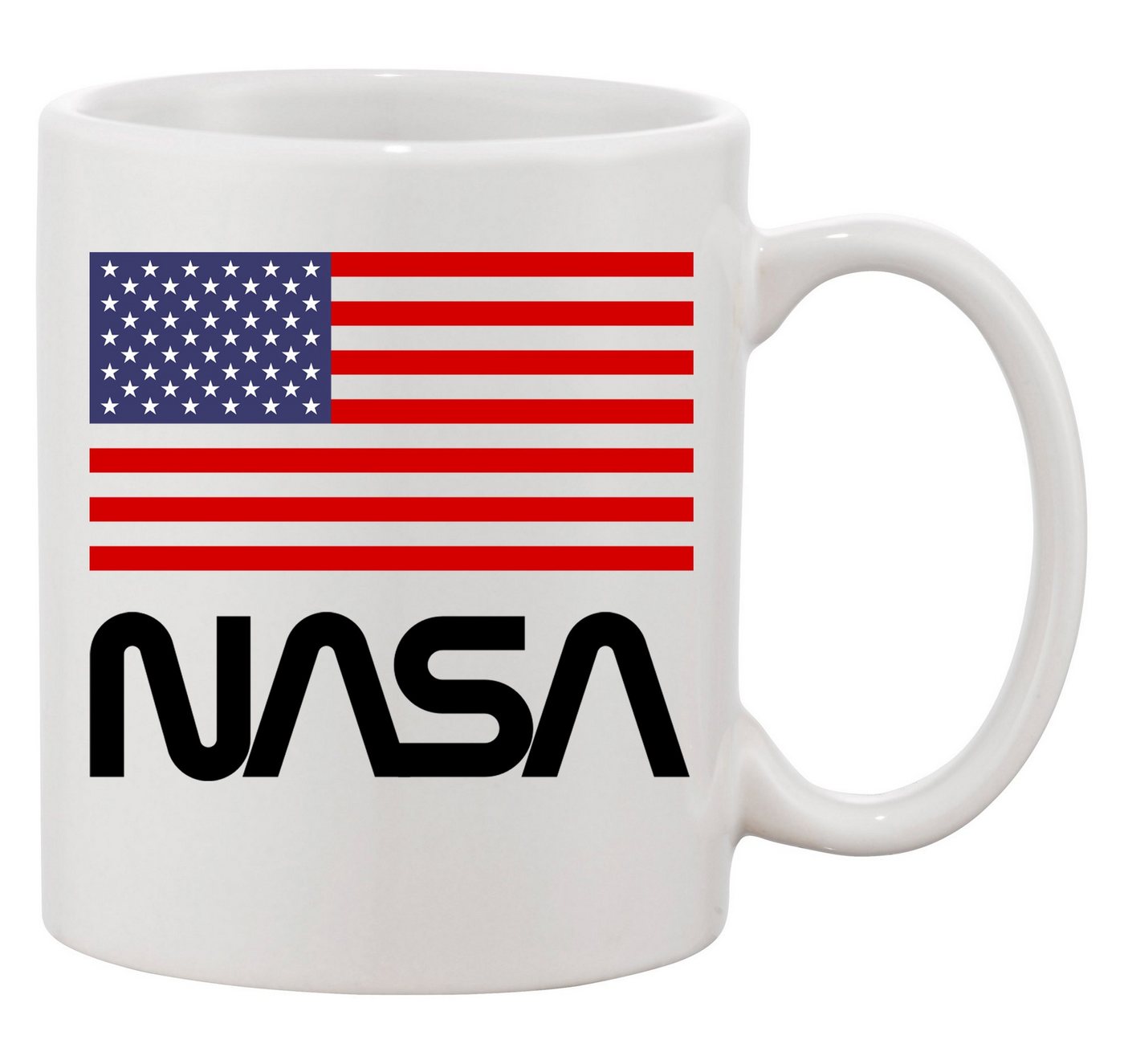 Blondie & Brownie Tasse Nasa USA Rakete Space Elon Mars mond Mission, Keramik, Spülmaschinenfest von Blondie & Brownie