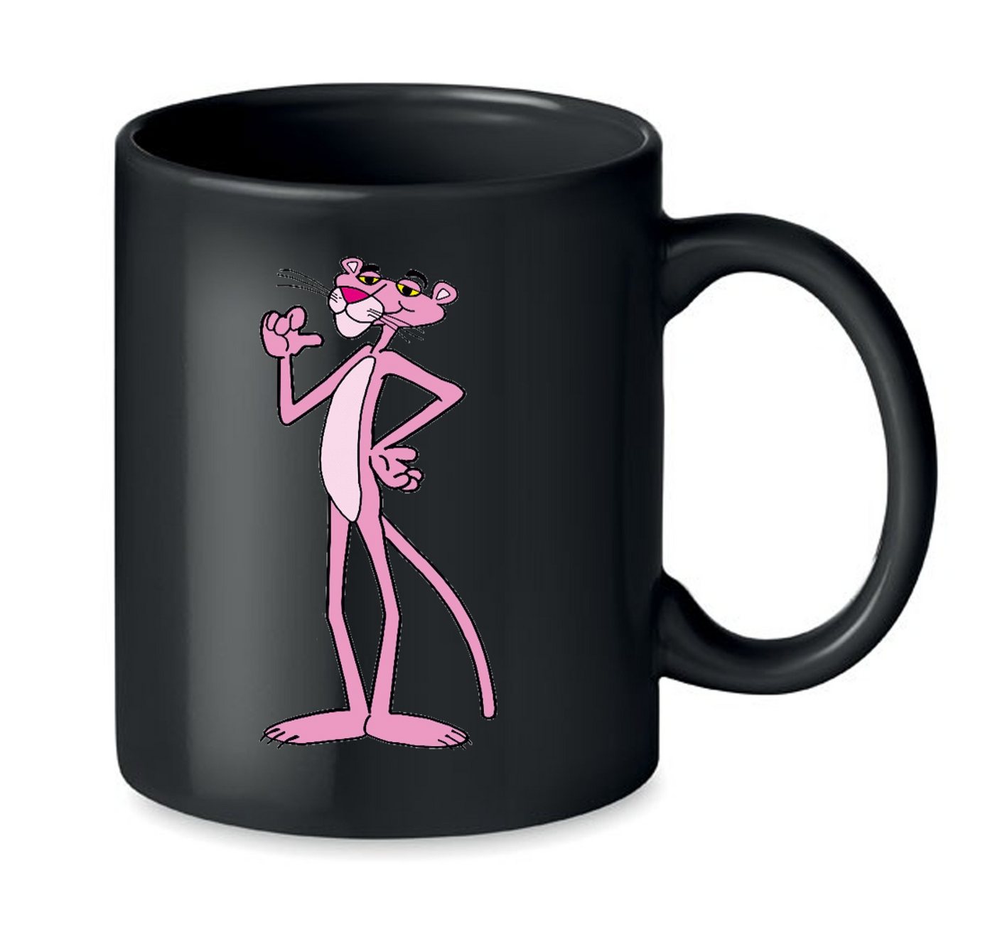 Blondie & Brownie Tasse PinkPanther Rosarote Panther Inspektor Cartoon, Keramik, Spülmaschinenfest von Blondie & Brownie