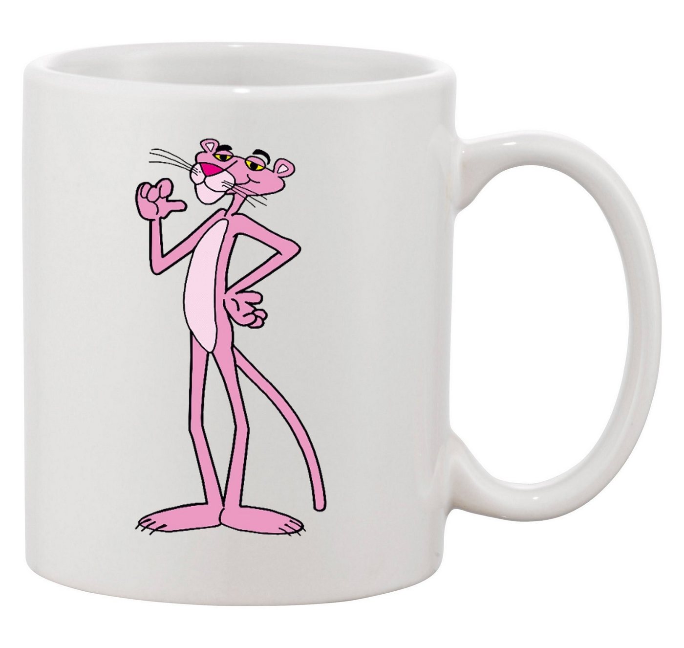 Blondie & Brownie Tasse PinkPanther Rosarote Panther Inspektor Cartoon, Keramik, Spülmaschinenfest von Blondie & Brownie