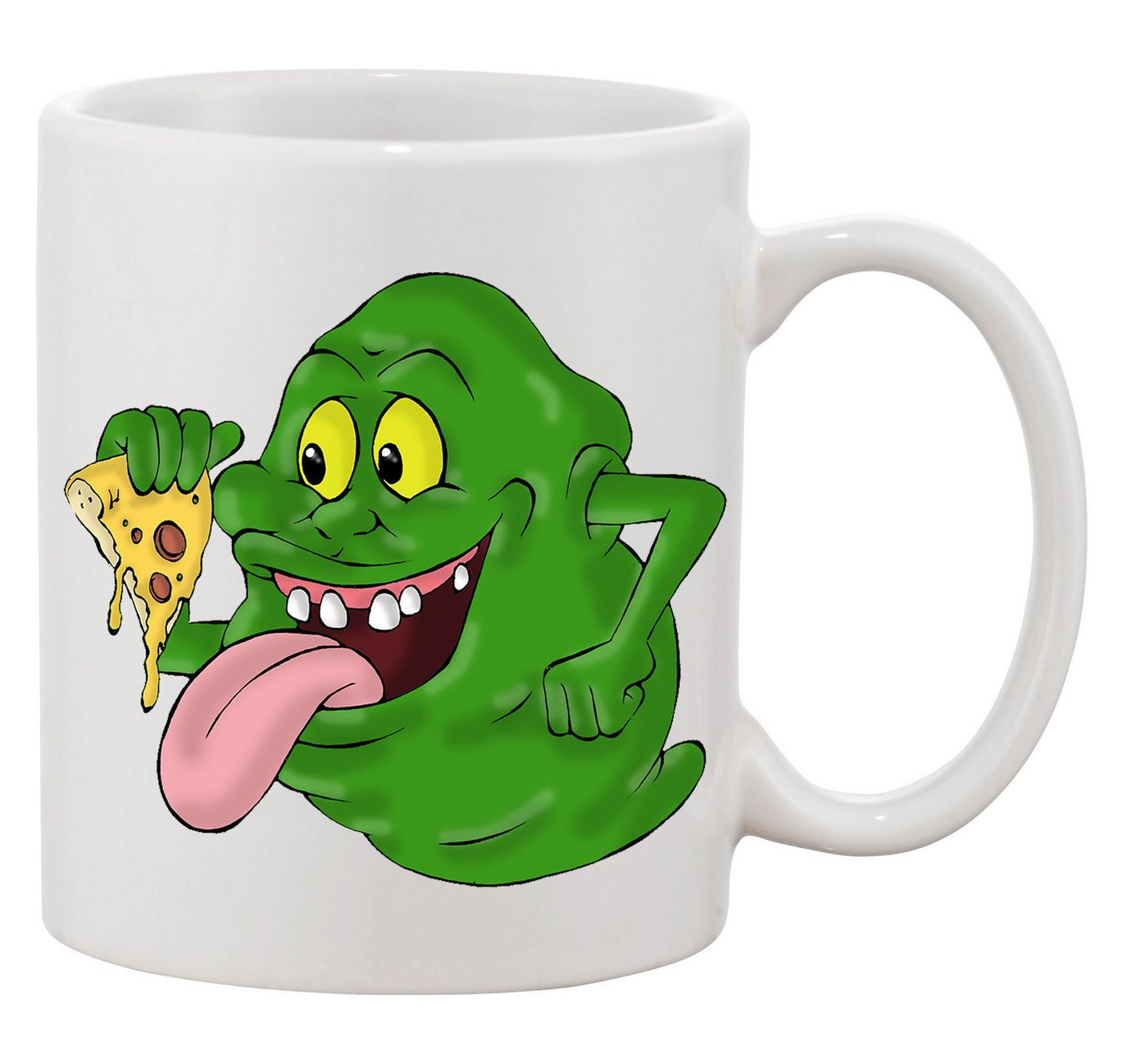 Blondie & Brownie Tasse Slimer Ghostbusters Geisterjäger Pizza Film, Keramik von Blondie & Brownie