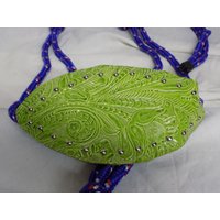 Lime Grün Geprägte Blumen Print Leder Bronc Reithalfter Seil Pferdehalfter von BlondinaBigTruck