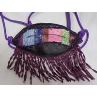 Multi Color Bronc Nasenband Seil Pferd Halter Mit Feder Und Fransen von BlondinaBigTruck