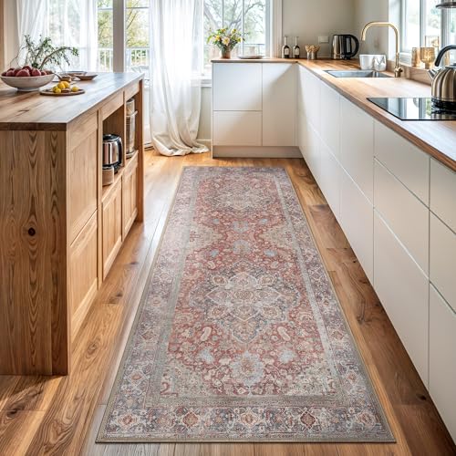 Bloom Rugs Waschbarer, rutschfester 2,1 m Läufer, traditioneller Medaillon-Läufer für Eingangsbereich, Flur, Bad und Küche, genaue Größe: 6,3 x 2,1 m, Rot/Blau Bloom Rugs Waschbarer, rutschfester 2,1 m Läufer, traditioneller Medaillon-Läufer für Eingangsbereich, Flur, Bad und Küche, genaue Größe: 6,3 x 2,1 m, Rot/Blau von Bloom Rugs