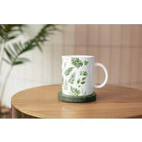 Waldfarn Becher, Natur Vibe Kaffeebecher, Erdige Laub Teetasse, Beruhigende Grüne Wald Garten Liebhaber Geschenk von BloomBarkArtistry