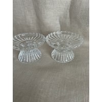 Vintage Glas-Kerzenhalter/Bogenrand-Kerzenhalter Durchsichtiger Kerzenhalter Retro-stil von BloomBlossoms