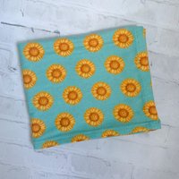 Sonnenblumen Decke, Daisy Baumwolle Flanell Swaddle Baby Mädchen Sonnenblume Shower, Kinderzimmer von BloomingRoseBaby