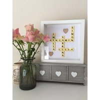 Scrabble Bilderrahmen, Scrabble Bilderrahmen, Familien Bilderrahmen von Bloomingframed