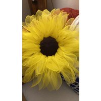 Handgemachter Sonnenblumen-Kranz von BloomingrusticCo