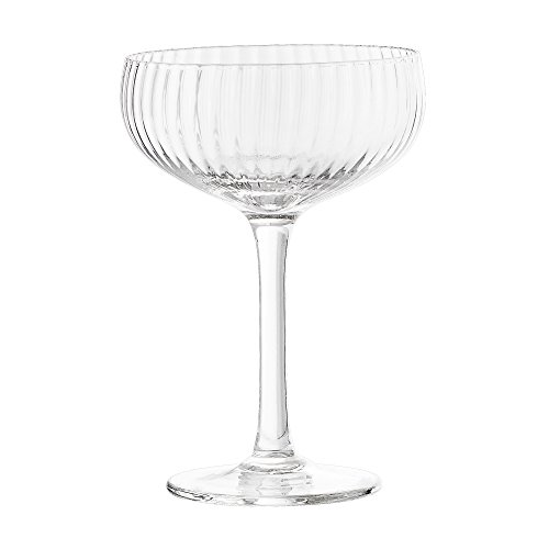 Bloomingville Astrid Champagnerglas, Klar, Glas; D11xH15,5 cm von Bloomingville