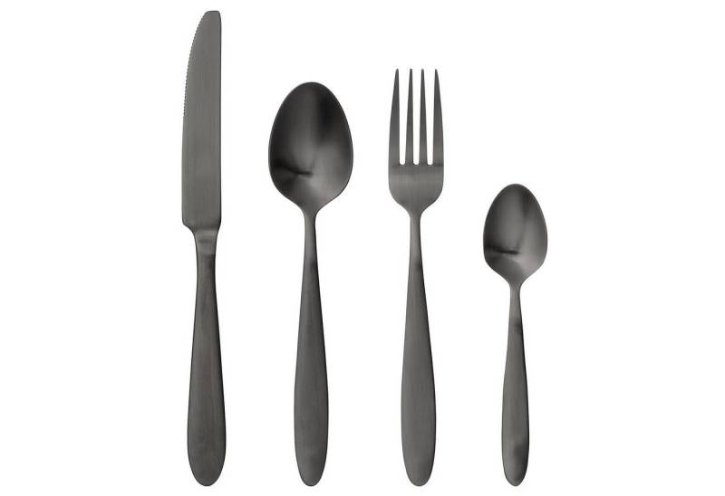 Bloomingville Besteck-Set BLOOMINGVILLE Frea Besteckset schwarz (4-tlg), Edelstahl von Bloomingville