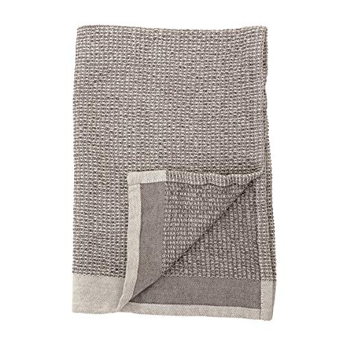 Bloomingville Cotton Waffle Weave Geschirrtücher 2er Set, Baumwolle, grau, 2 von Bloomingville