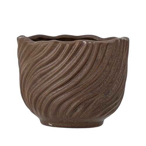 Bloomingville Creative Collection Sella Blumentopf, Braun, Steingut, T14xH11 cm von Bloomingville