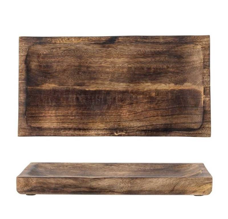 Bloomingville Dekotablett Bloomingville Tablett CAMINA Mango Holz Braun 38x20 cm von Bloomingville