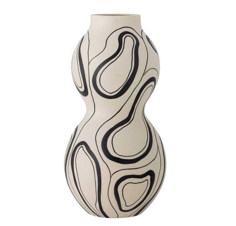 Bloomingville Dekovase Bloomingville Vase NICOLA Weiß Schwarz 34x17 cm Bloomingville Dekovase Bloomingville Vase NICOLA Weiß Schwarz 34x17 cm von Bloomingville