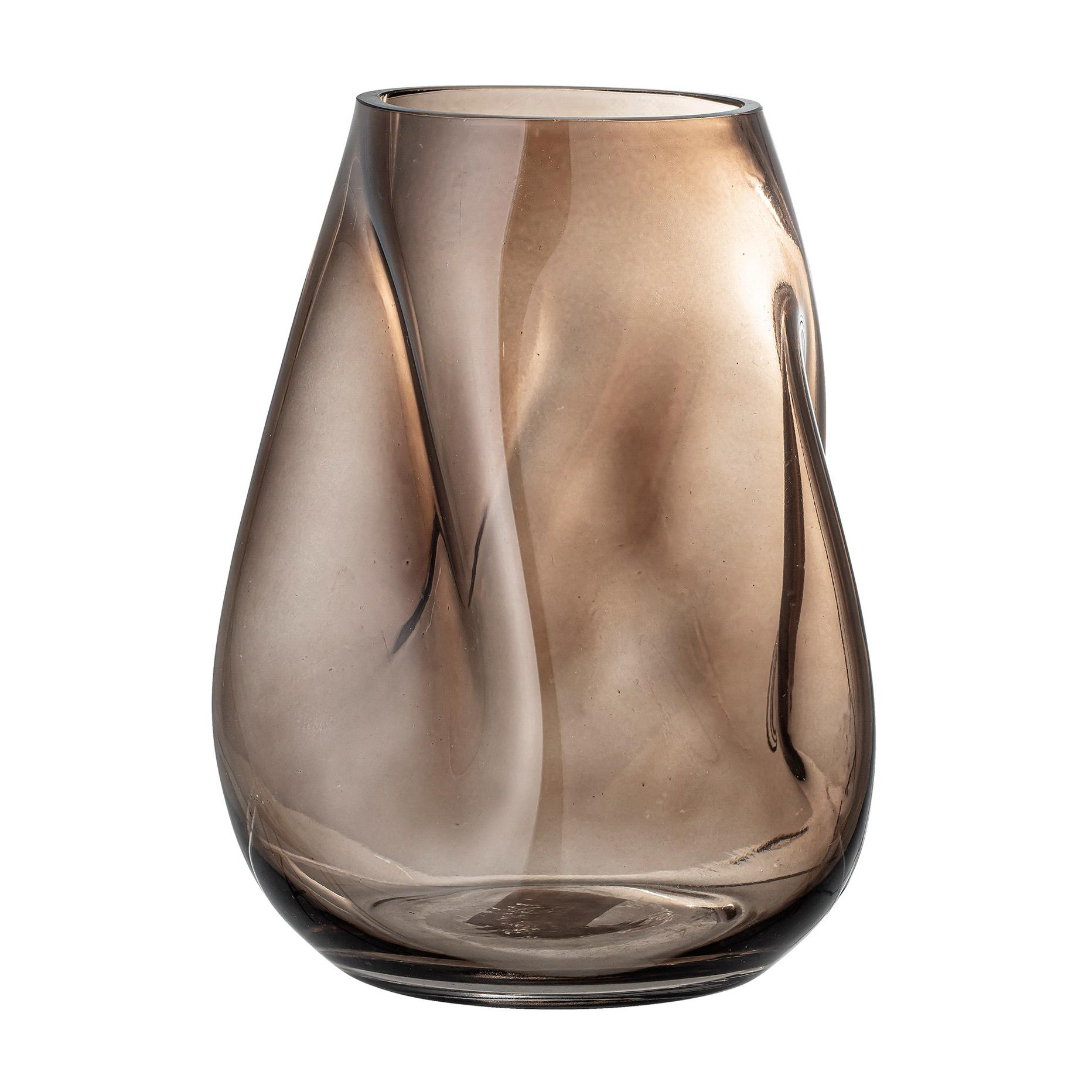 Bloomingville - Ingolf Vase - braun/LxBxH 19,5x18x26cm von Bloomingville