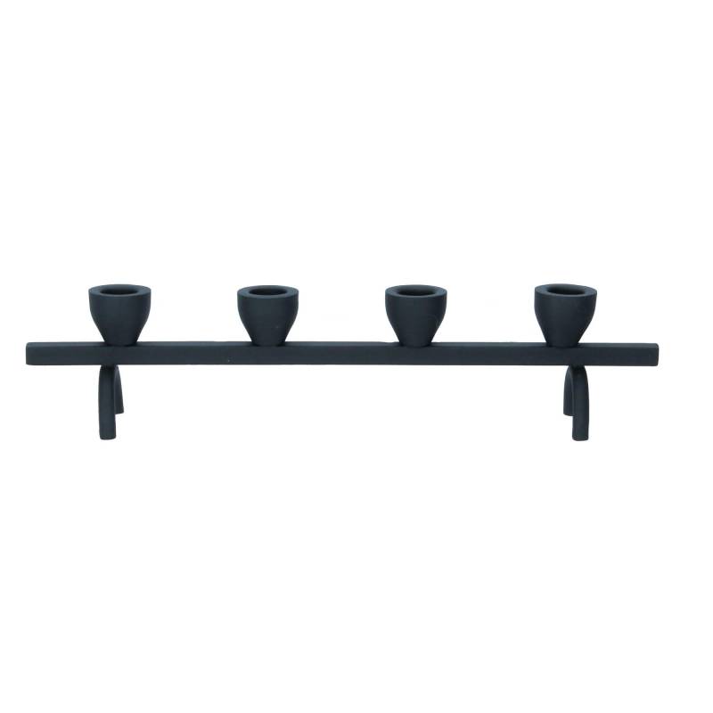 Bloomingville Kerzenhalter Jerome Metall Advent ganzjährig schwarz von Bloomingville A/S