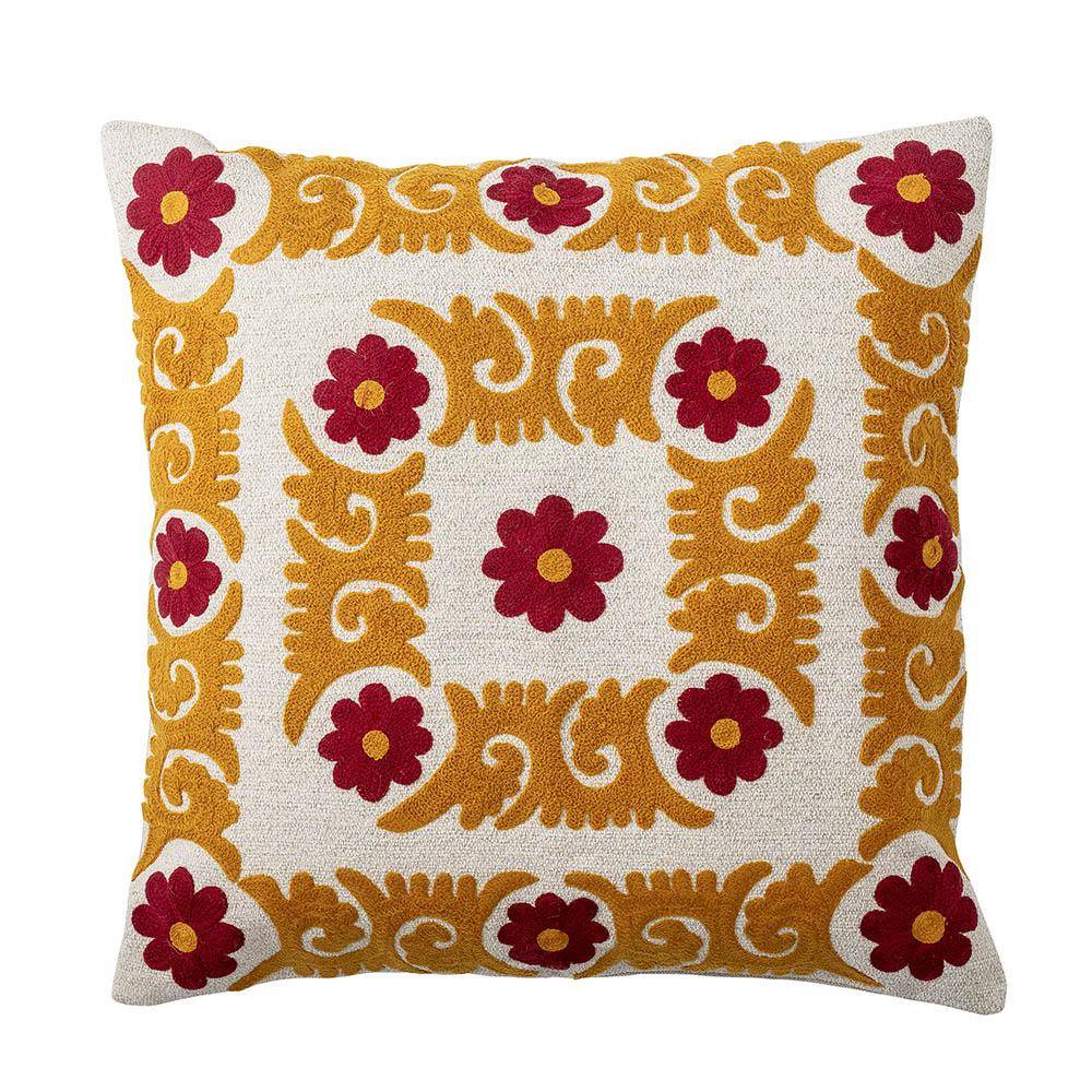 Bloomingville Kissen 50x50 cm Blumen mehrfarbig Baumwolle von Bloomingville