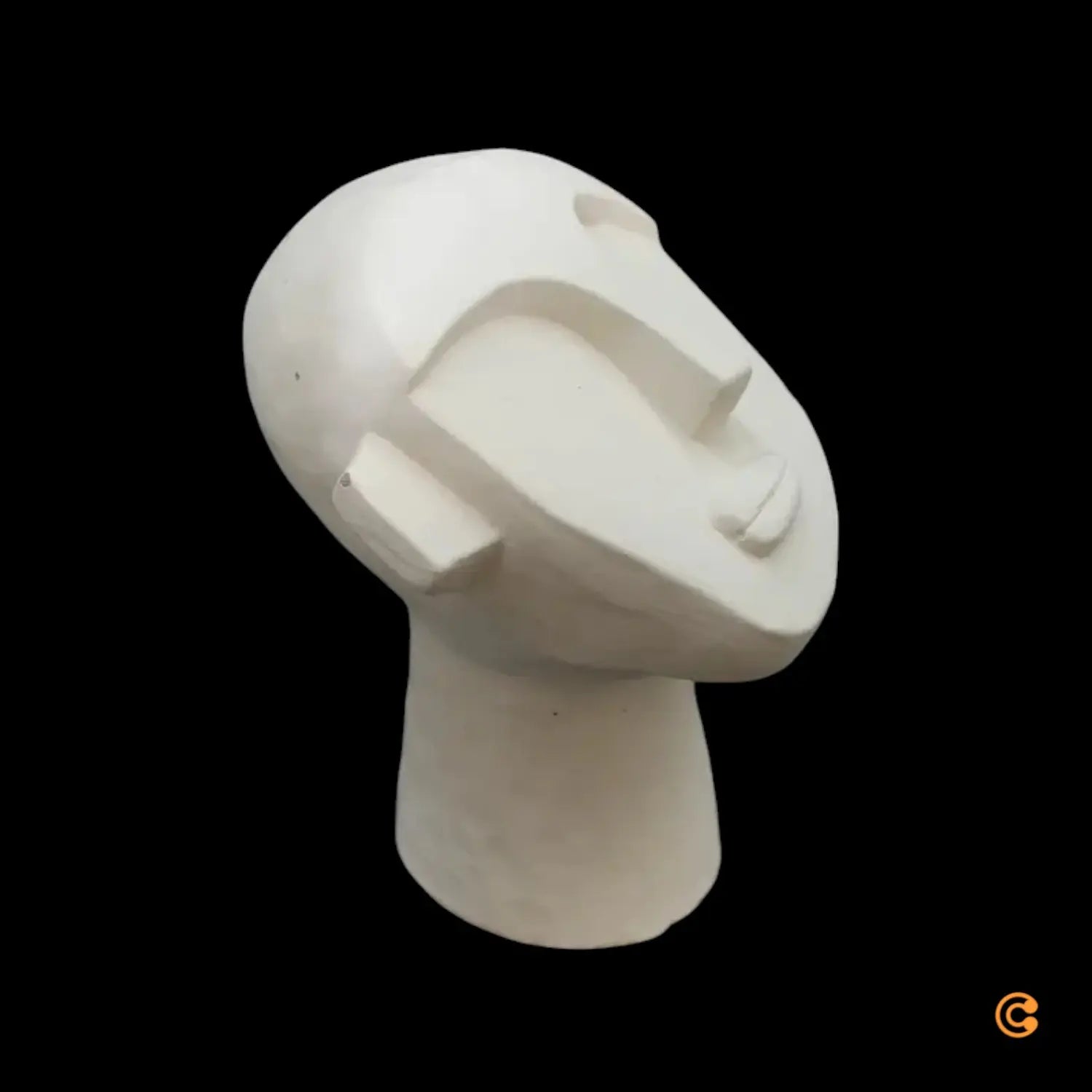 B-Ware Bloomingville Kopf Skulptur Figur Dekofigur Skulptur Beton Weiß Siehe Text/Foto von Bloomingville