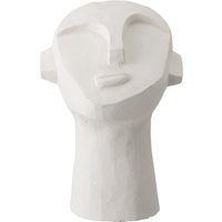 Bloomingville - Kopf Skulptur abstrakt H 22 cm, Beton weiß von Bloomingville