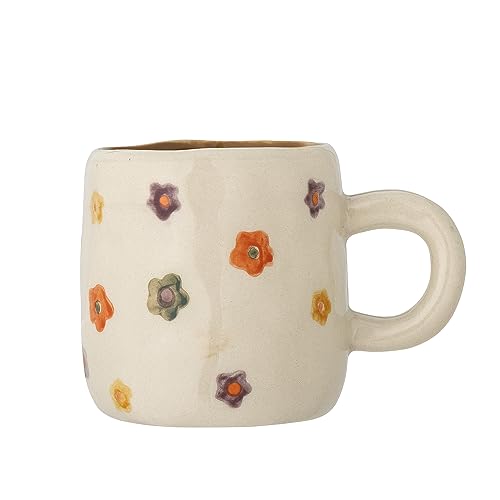 Bloomingville Mini Addy Kindertasse mit Griff in der Farbe Natur aus Steingut, 6,5x5,5cm, 130ml, 82060483, Terrakotta von Bloomingville