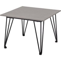 Bloomingville - Mundo Couchtisch 55 x 55 cm, Beton grau / schwarz von Bloomingville