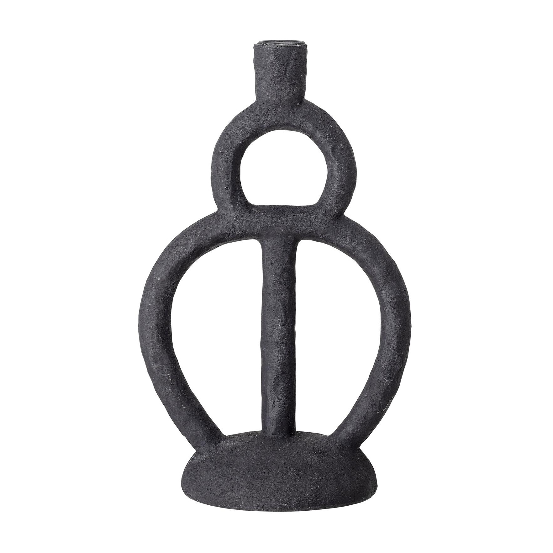 Bloomingville - Ramina Kerzenhalter H 29cm - schwarz/LxBxH 17,5x12,5x29cm/für Kerzen Ø2,2cm von Bloomingville