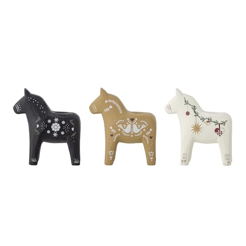 Bloomingville Siffer Kerzenhalter, Polyresin, White, L9,5xH10xW4,5 cm, Metallico von Bloomingville