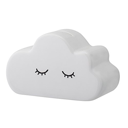 Bloomingville Spardose Cloud süße Box in Wolken Form 15 x 9 x 9 cm, weiß, Keramik von Bloomingville