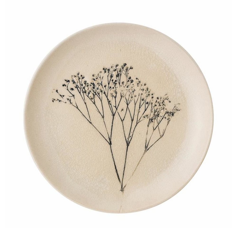 Bloomingville Speiseteller Bea Steingut Natur 22 cm, Blumenmotiv Dänisches Design Bloomingville Speiseteller Bea Steingut Natur 22 cm, Blumenmotiv Dänisches Design von Bloomingville