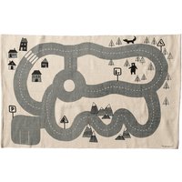 Bloomingville - Spielteppich Verkehr, beige/ grau von Bloomingville