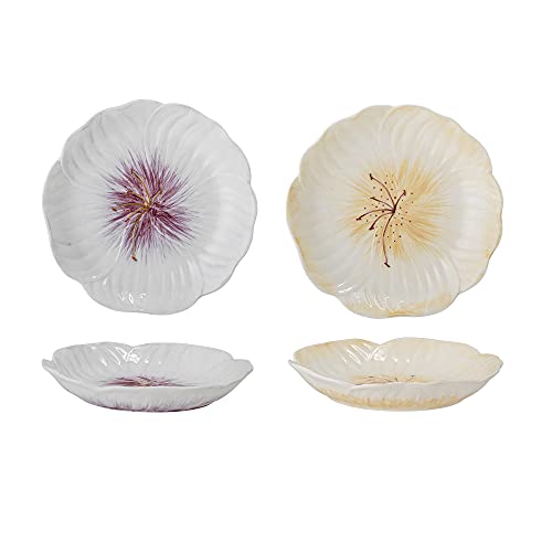 Bloomingville Teller Mimosa, lila, Keramik, 2er Set von Bloomingville