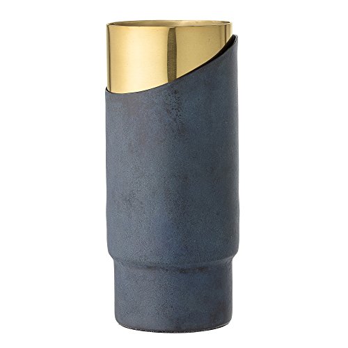 Bloomingville Vase, blau, Aluminium von Bloomingville