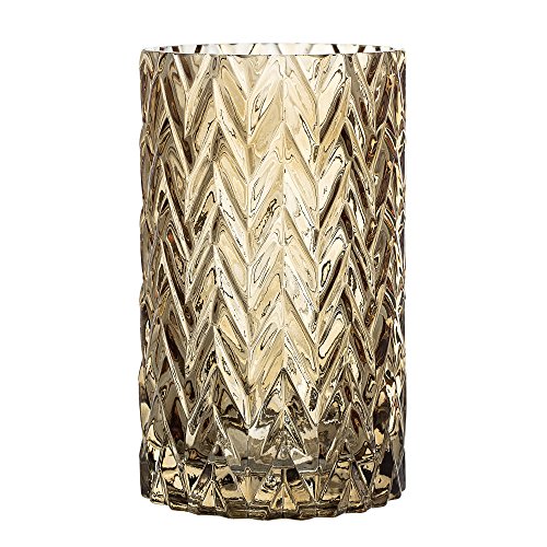Bloomingville - Vase/Blumenvase - braun - Glas - Ø11,5xH20 cm von Bloomingville