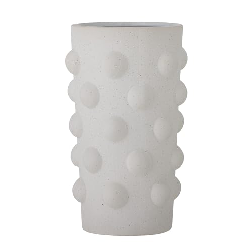 Bloomingville Vase Artan aus Steingut in der Farbe Weiß, Größe: 16x24,5 cm, 82057517 von Bloomingville