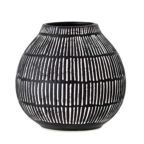 Bloomingville Vase Elveda, schwarz, Keramik von Bloomingville