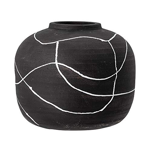 Bloomingville Vase Niza, schwarz, Terrakotta von Bloomingville