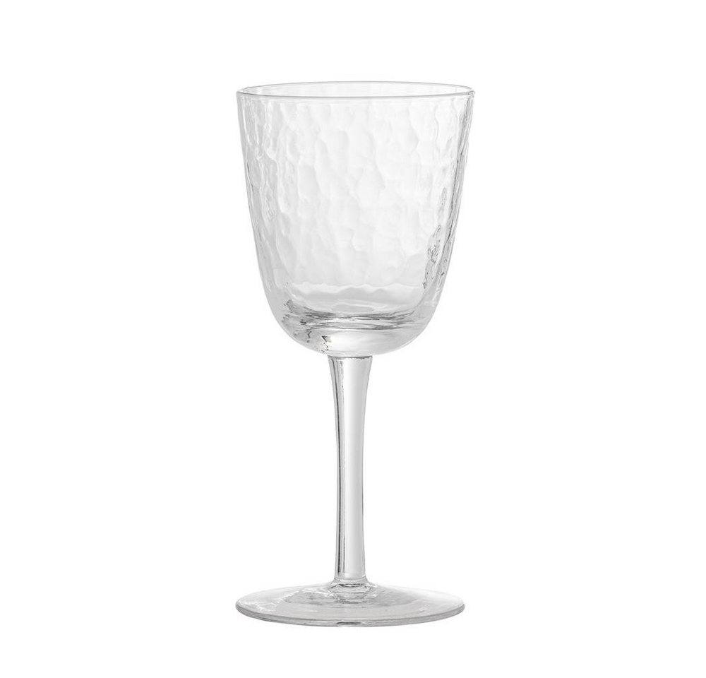 Bloomingville Weinglas Asali, Glas, 4er Set Glas 8 x 17 cm Kräuseleffekt von Bloomingville