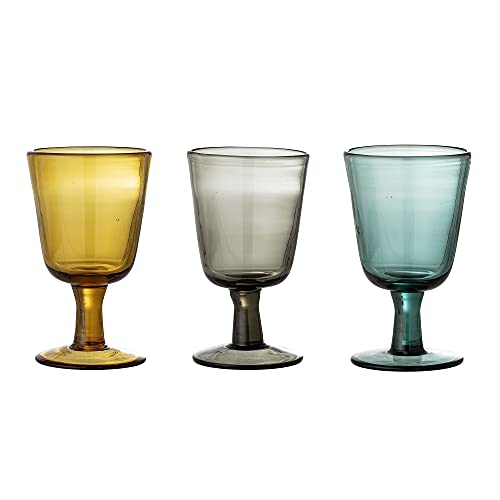 Bloomingville Weinglas Kanda, Glas, 3er Set von Bloomingville