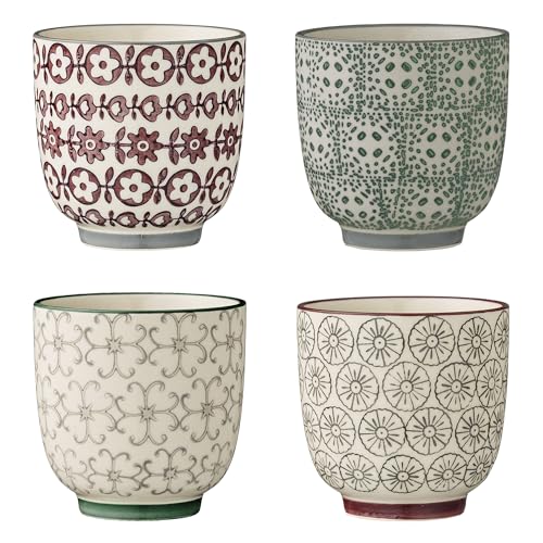 Bloomingville kleine Becher Karine, grau grün lila, Keramik, 4er Set von Bloomingville